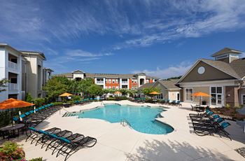 Clubhouse and pool with sundeck